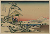 [Teahouse at Koishikawa the morning after a snowfall] (LOC) by The Library of Congress