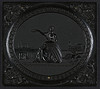 [Union case for daguerreotype, ambrotype, or tintype showing a woman holding a laurel wreath between a ship and a train] (LOC) by The Library of Congress