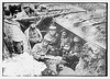 A quiet moment in German trenches (LOC) by The Library of Congress