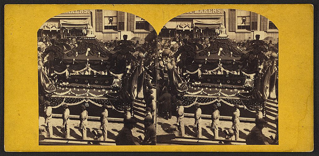 [President Abraham Lincoln's catafalque, New York City, N.Y., April 24 or 25, 1865] (LOC)