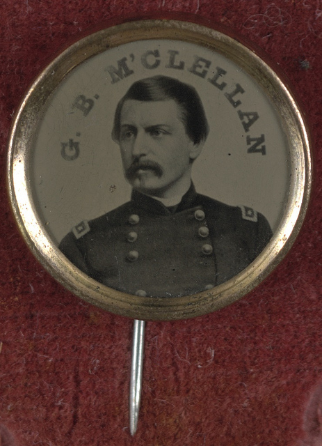 [Gen. George McClellan campaign button for 1864 presidential election] (LOC)