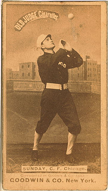 [Billy Sunday, Chicago White Stockings, baseball card portrait] (LOC)