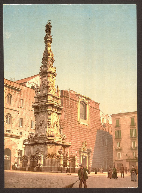 [Column of the Virgin, Piazza Trinità Maggiore, Naples, Italy] (LOC)