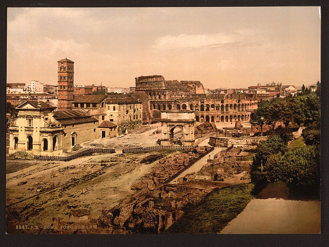 [Forum Romanum from the Palatine, Rome, Italy] (LOC)