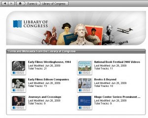 Library of Congress iTunes U page