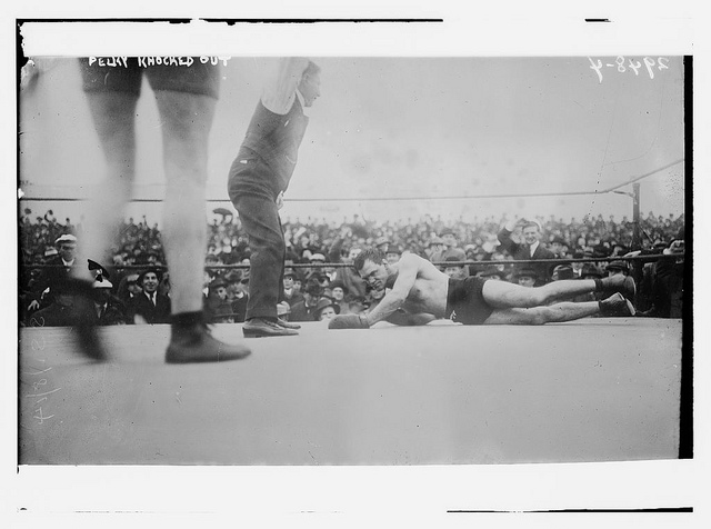 Pelky knocked out, 1/8/? (LOC)
