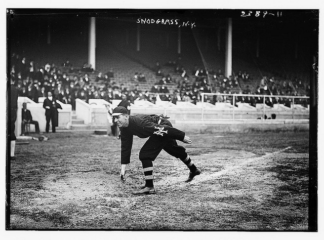 [Fred Snodgrass, New York NL (baseball), at the 1911 World Series] (LOC)