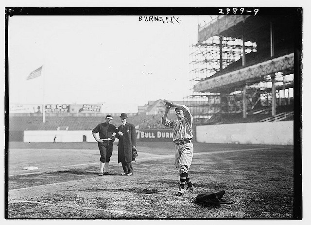 [George J. Burns, New York, NL (baseball) at the 1911 World Series] (LOC)