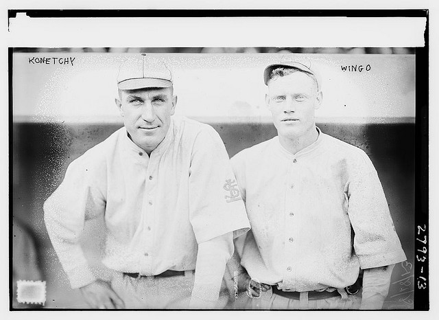 [Ed Konetchy (left) & Ivey Wingo (right), St. Louis NL (baseball)] (LOC)