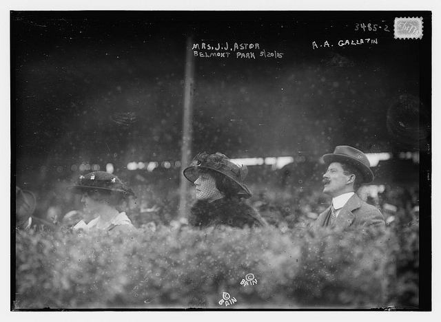 Mrs. J.J. Astor, A.A. Gallatin -- Belmont Park, 5/20/15 (LOC)