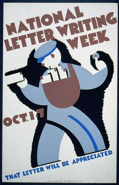 National letter writing week, Oct. 1-7 (LOC)
