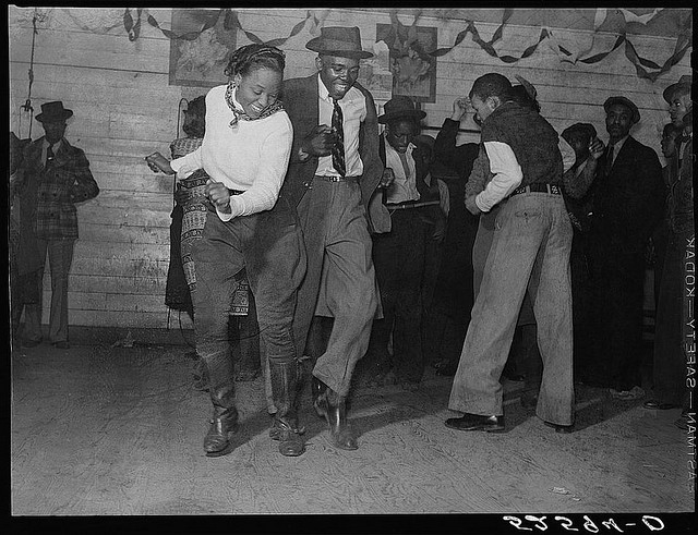 Jitterbugging in Negro juke joint, Saturday evening, outside Clarksdale, Mississippi (LOC)