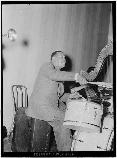 [Portrait of Zutty Singleton and Adele Girard, National Press Club, Washington, D.C., ca. 1939] (LOC)