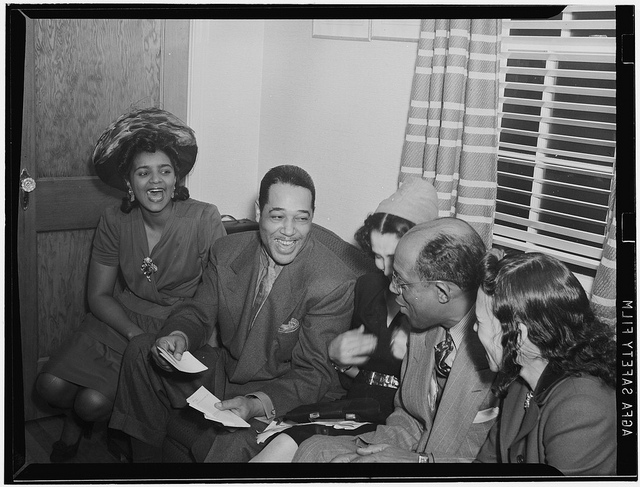 [Portrait of Duke Ellington, William P. Gottlieb's home, Maryland, 1941] (LOC)