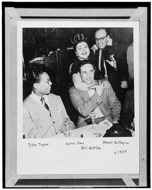 [Portrait of Billy Taylor, Sylvia Syms, William P. Gottlieb, and Ahmet M. Ertegun, New York, N.Y., ca. 1947] (LOC)