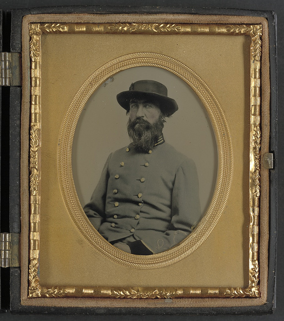 [Unidentified captain in Confederate uniform with black cuffs indicating surgeon] (LOC)