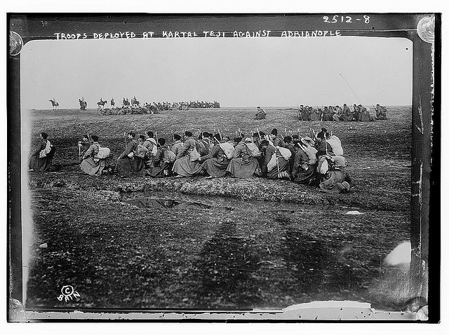 Troops deployed at Kartal Teji facing Adrianople (LOC)