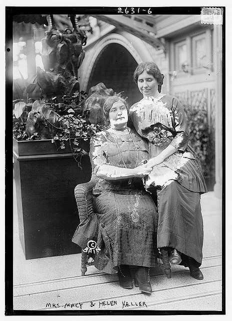 Helen Keller & Mrs. Macy (LOC)