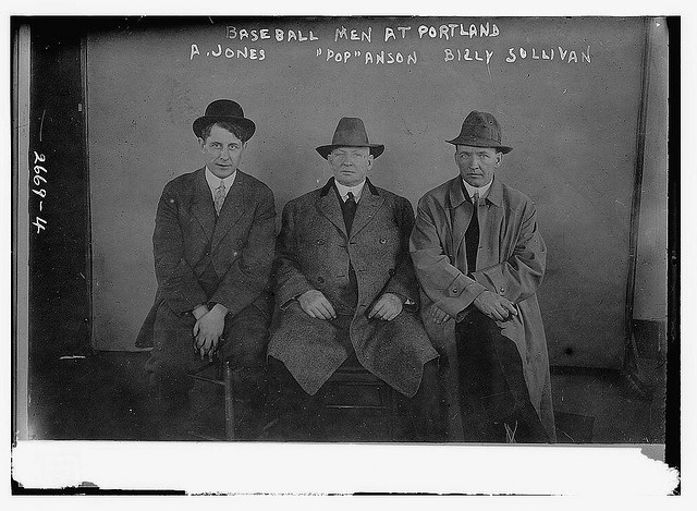 [Baseball men at Portland; Fielder Jones, Pop Anson, Billy Sullivan (baseball)] (LOC)