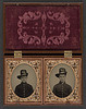 [Two unidentified soldiers in Union uniforms with Hardee hats bearing infantry insignia] (LOC) by The Library of Congress