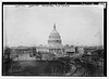 Capitol showing inaugural platform (LOC) by The Library of Congress