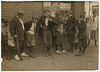 [Street gang - cor[ner] Margaret & Water Streets - 4:30 P.M.]  Location: Springfield, Massachusetts. (LOC) by The Library of Congress