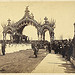 Arch at Twelfth St., Chicago, President Abraham Lincoln's hearse and young ladies (LOC)