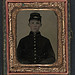 [Unidentified young soldier in Union shell jacket and forage cap] (LOC)