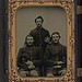 [Privates and twin brothers Bartlett and John Ellsworth with brother Samuel Ellsworth of Company A, 12th New Hampshire Infantry] (LOC)