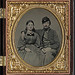 [Private Edward A. Cary of Company I, 44th Virginia Infantry Regiment, in uniform and his sister, Emma J. Garland née Cary] (LOC)