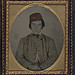 [Unidentified artillery soldier in Confederate uniform and kepi hat] (LOC)