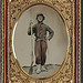 [Unidentified soldier in Union zouave uniform with bayoneted musket] (LOC)