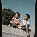 Two little girls in a park near Union Station, Washington, D.C. (LOC)