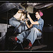 Women at work on bomber, Douglas Aircraft Company, Long Beach, Calif. (LOC)