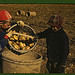 Children gathering potatoes on a large farm, vicinity of Caribou, Aroostook County, Me. Schools do not open until the potatoes are harvested (LOC)