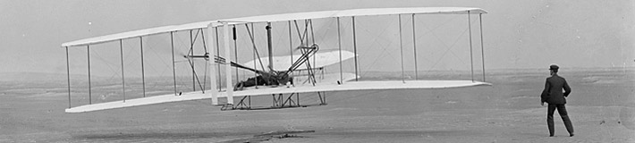 First flight. Dec. 17, 1903.