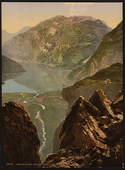 [General view towards Merok, Geiranger Fjord, Norway] (LOC)