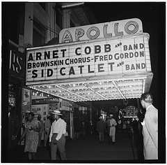 [View of the Apollo Theatre marquee, New York, N.Y., between 1946 and 1948] (LOC)