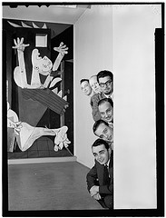 [Portrait of Ralph Burns, Edwin A. Finckel, George Handy, Neal Hefti, Johnny Richards, and Eddie Sauter, Museum of Modern Art, New York, N.Y., ca. Mar. 1947] (LOC)