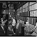 [Portrait of Milt Gabler, Herbie Hill, Lou Blum, and Jack Crystal, Commodore Record Shop, New York, N.Y., ca. Aug. 1947] (LOC)