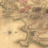 Plan de Rhodes-Island, et position de l'armée françoise a Newport.