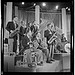 [Portrait of Sandy Siegelstien, Willie Wechsler, Micky Folus, Joe Shulman, Billy Exiner, Mario Rullo, Danny Polo, Lee Konitz, and Bill Bushing, Columbia Pictures studio, the making of Beautiful Doll, New York, N.Y., ca. Sept. 1947] (LOC)