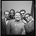 [Portrait of Dave Lambert, John Simmons, Chubby Jackson, George Handy, and Dizzy Gillespie, William P. Gottlieb's office, New York, N.Y., ca. July 1947] (LOC)