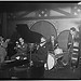 [Portrait of Ernie Caceres, Bobby Hackett, Freddie Ohms, and George Wettling, Nick's (Tavern)(?), New York, N.Y., between 1946 and 1948] (LOC)