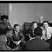 [Portrait of Tadd Dameron, Mary Lou Williams, Milt Orent, Dixie Bailey, Jack Teagarden, and Dizzy Gillespie, Mary Lou Williams' apartment, New York, N.Y., ca. Aug. 1947] (LOC)