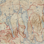 Topographic Map, Acadia National Park and vicinity, Hancock County, Maine. 