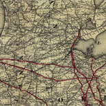 Railroad map showing the lands of the Standard Coal and Iron Co. situated in the Hocking Valley, Ohio, and their relation to the markets of the north and west.