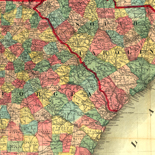 Colton's map of the southern states. Including Maryland, Delaware, Virginia, Kentucky, Tennessee, Missouri, North Carolina, South Carolina, Georgia, Alabama, Mississippi, Arkansas, Louisiana, and Texas.
