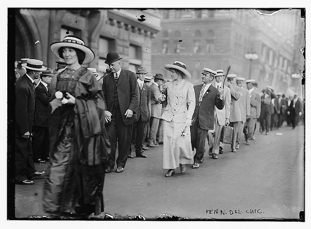 [Pennsylvania delegation at the 1912 Republican National Convention held at the Chicago Coliseum, Chicago, Illinois, June 18-22] (LOC)