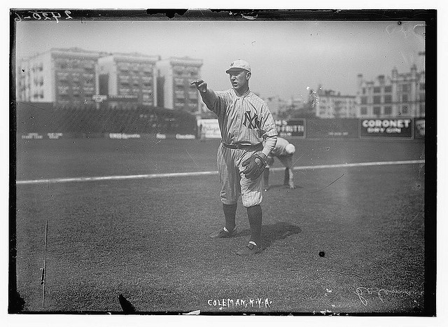 [Curt Coleman, New York AL, at Hilltop Park, NY (baseball)] (LOC)